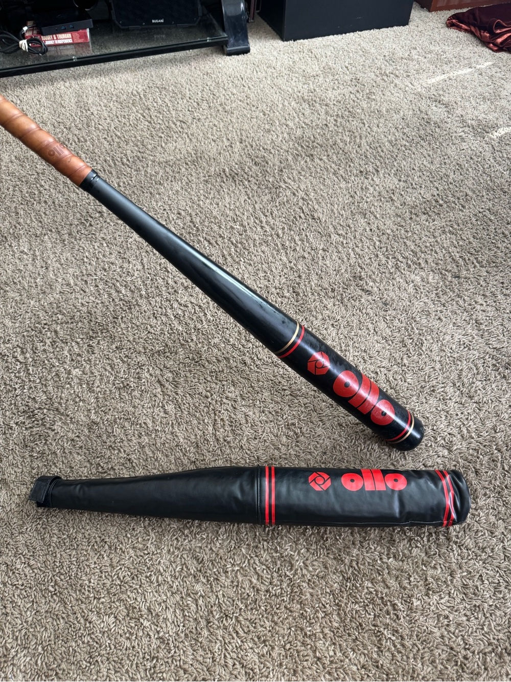 Vintage OLLO Graphite Pro 38 Slowpitch Softball Bat 34" 38oz Rare 1990 Composite